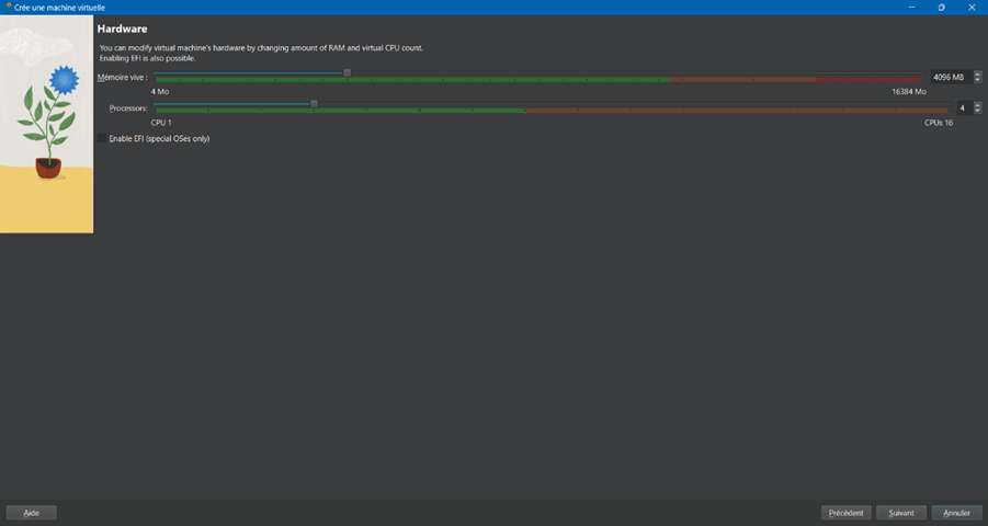 Configuration matérielle
