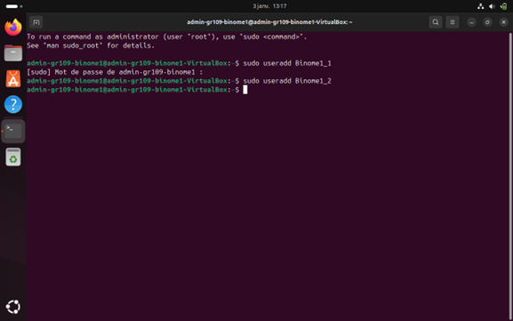 Configuration initiale VirtualBox