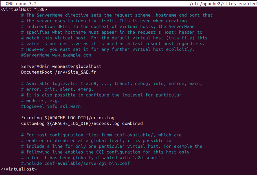 Configuration initiale VirtualBox